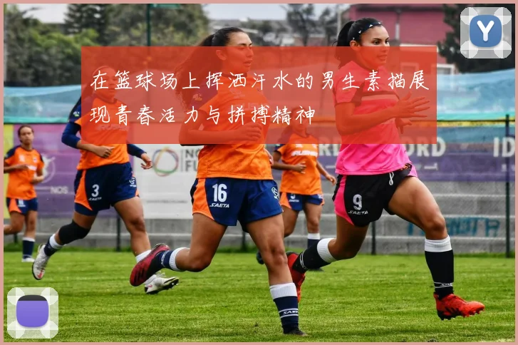 在篮球场上挥洒汗水的男生素描展现青春活力与拼搏精神